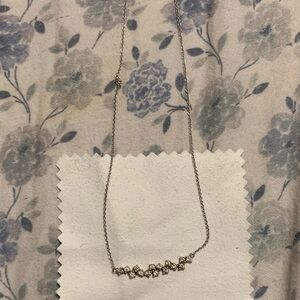 Diamond cluster necklace